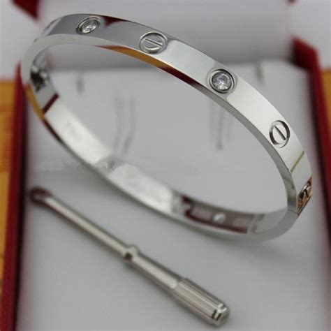 replica cartier love bracelet white gold|cartier love bracelet authentication.